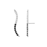 Path With Gems Half and Half – 14K/18K Gold Threadless End - piercing - zone.com