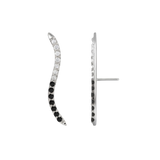 Path With Gems Half and Half – 14K Gold Threadless/Threaded End