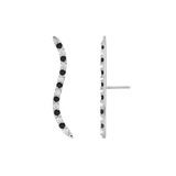 Path With Gems Zebra – 14K/18K Gold Threadless End - piercing - zone.com