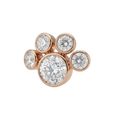Paw – 14K Gold Threadless/Threaded End - piercing - zone.com