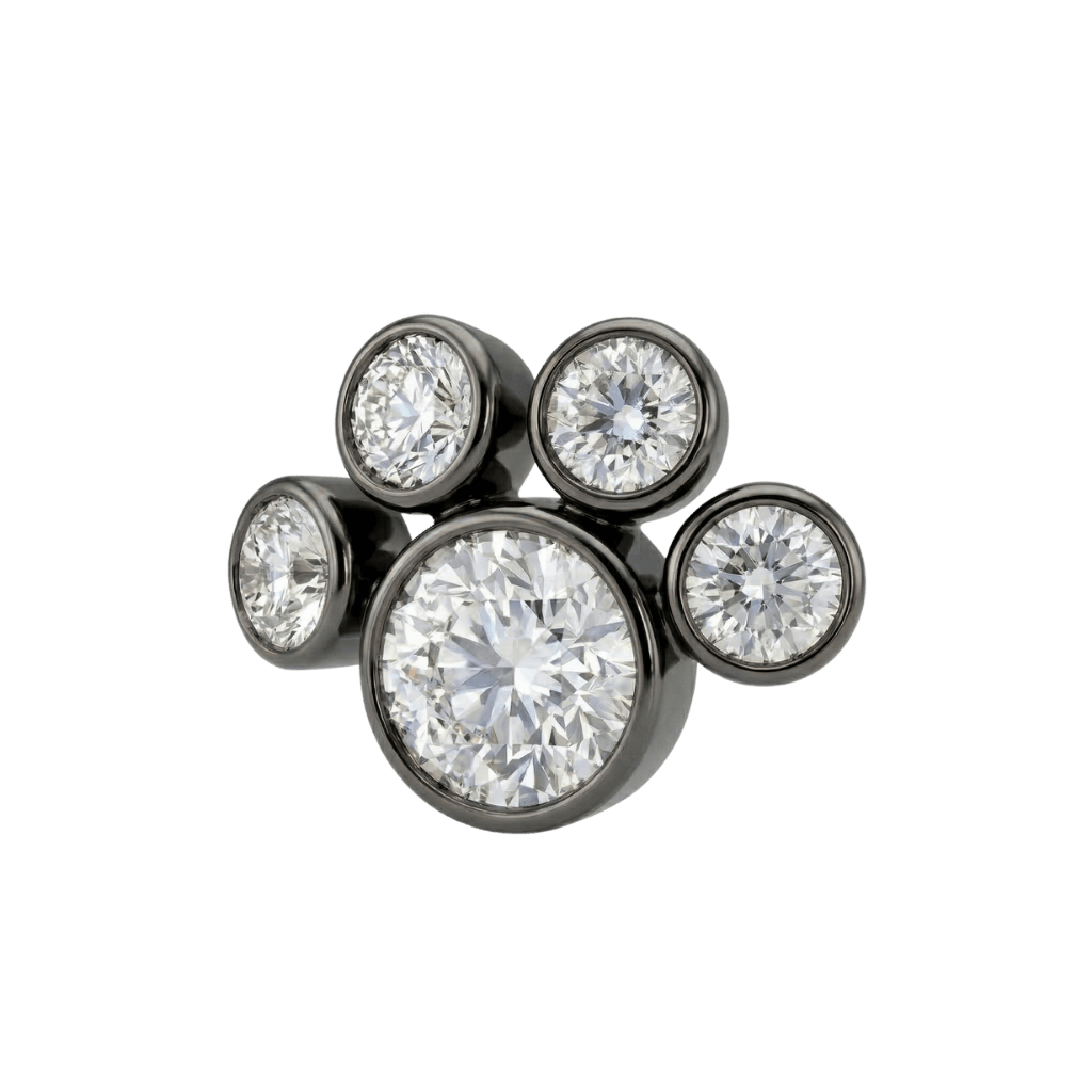 Paw – 14K Gold Threadless/Threaded End - piercing - zone.com