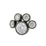 Paw – 14K Gold Threadless/Threaded End - piercing - zone.com