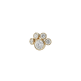 Paw – 14K Gold Threadless/Threaded End - piercing-zone.com