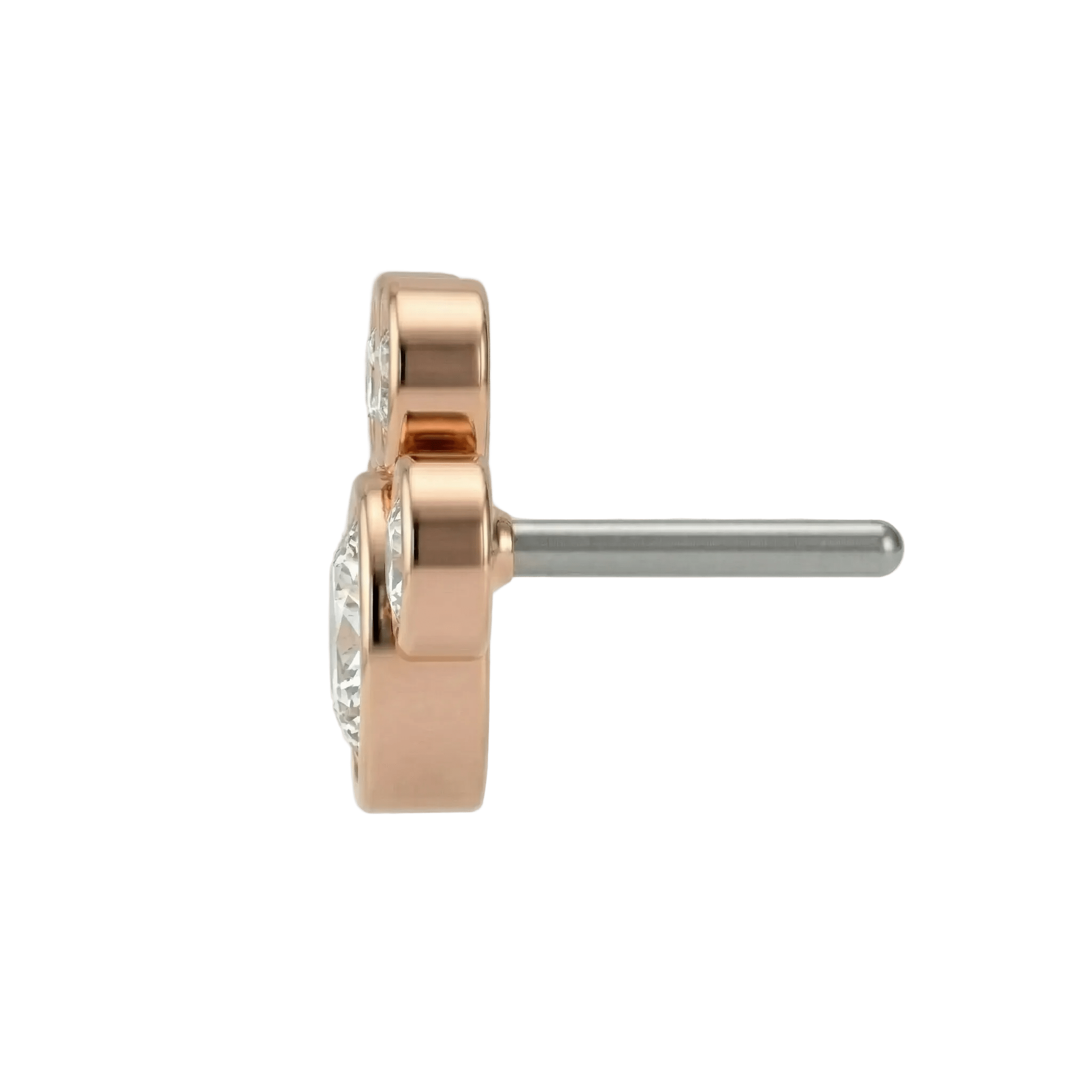 Paw – 14K Gold Threadless/Threaded End - piercing - zone.com