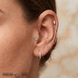 Peace – 14K Gold Threadless End - piercing - zone.com