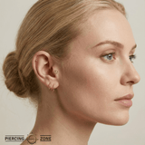 Peace – 14K Gold Threadless End - piercing - zone.com