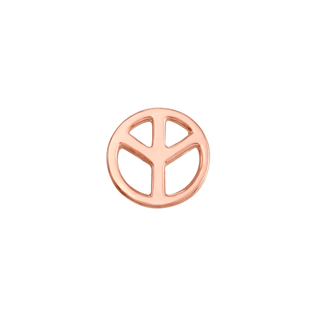 Peace – 14K Gold Threadless End - piercing - zone.com