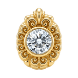 Pear Elegance - 14K Gold Threadless/Threaded - piercing-zone.com