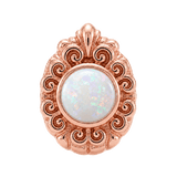 Pear Elegance - 14K Gold Threadless/Threaded - piercing-zone.com