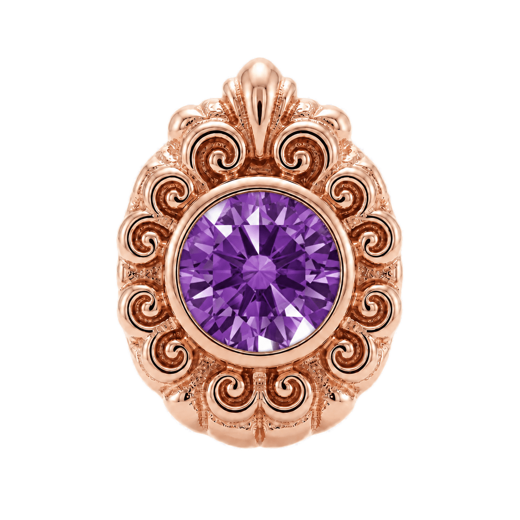 Pear Elegance - 14K Gold Threadless/Threaded - piercing-zone.com