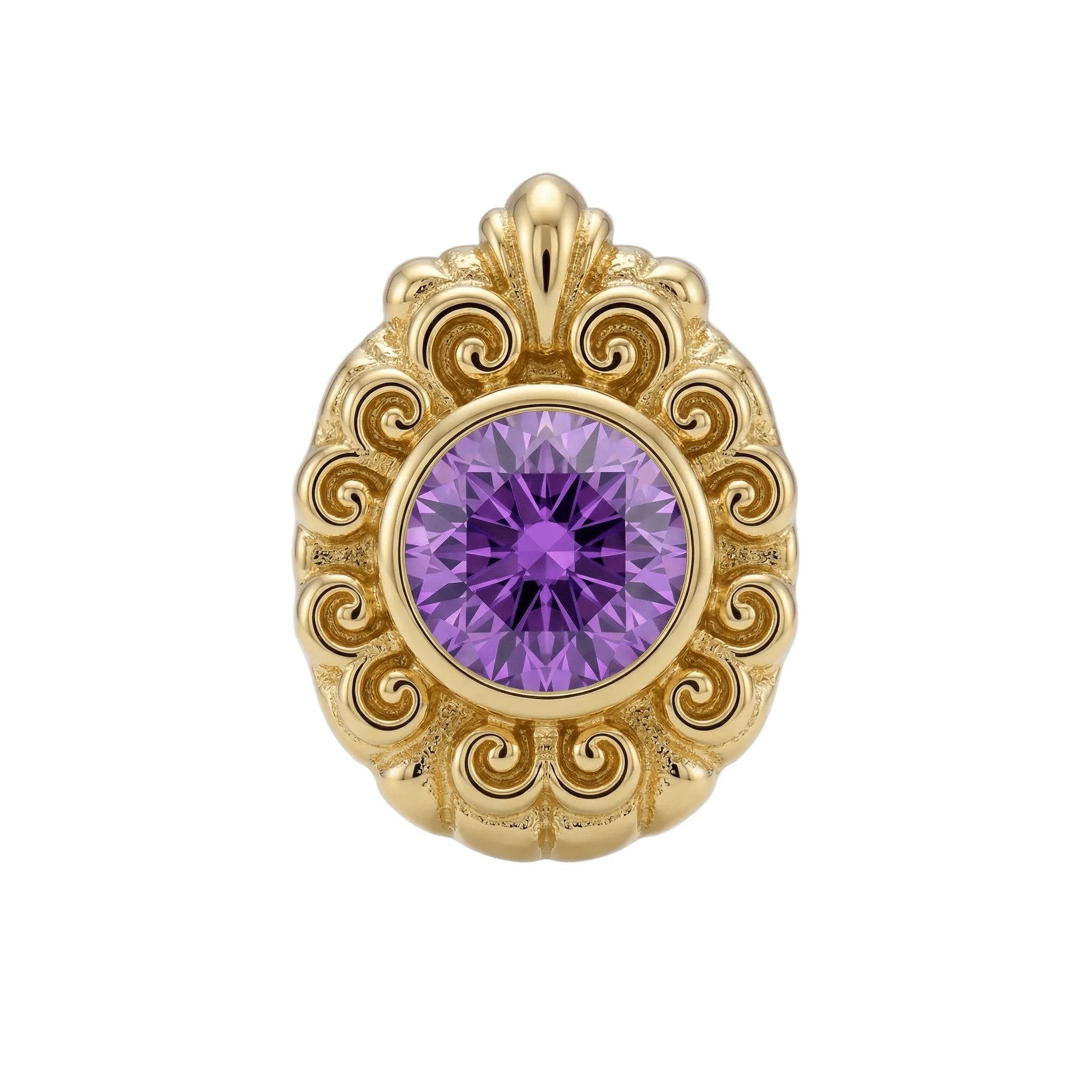 Pear Elegance - 14K Gold Threadless/Threaded - piercing - zone.com