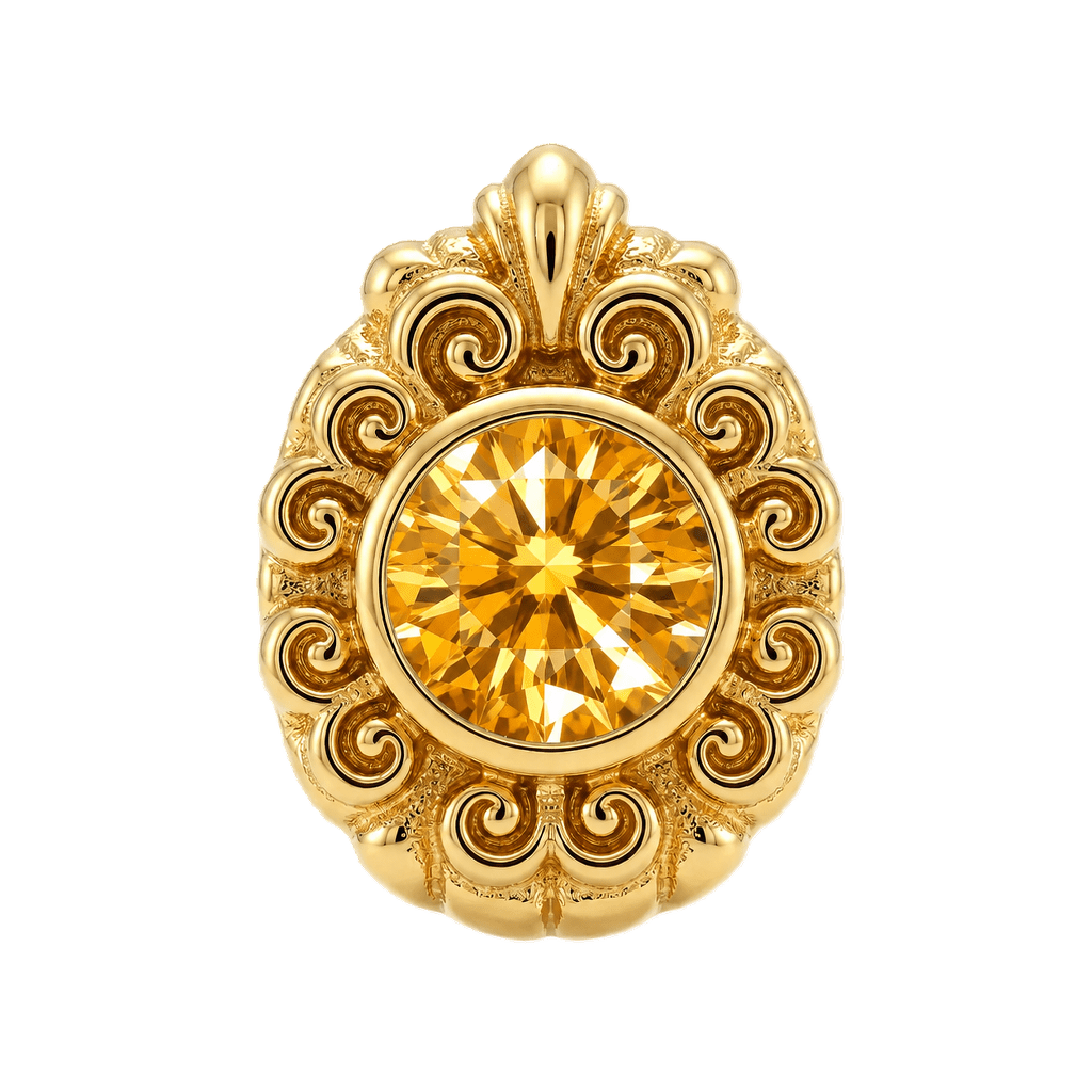 Pear Elegance - 14K Gold Threadless/Threaded - piercing-zone.com