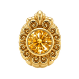 Pear Elegance - 14K Gold Threadless/Threaded - piercing-zone.com