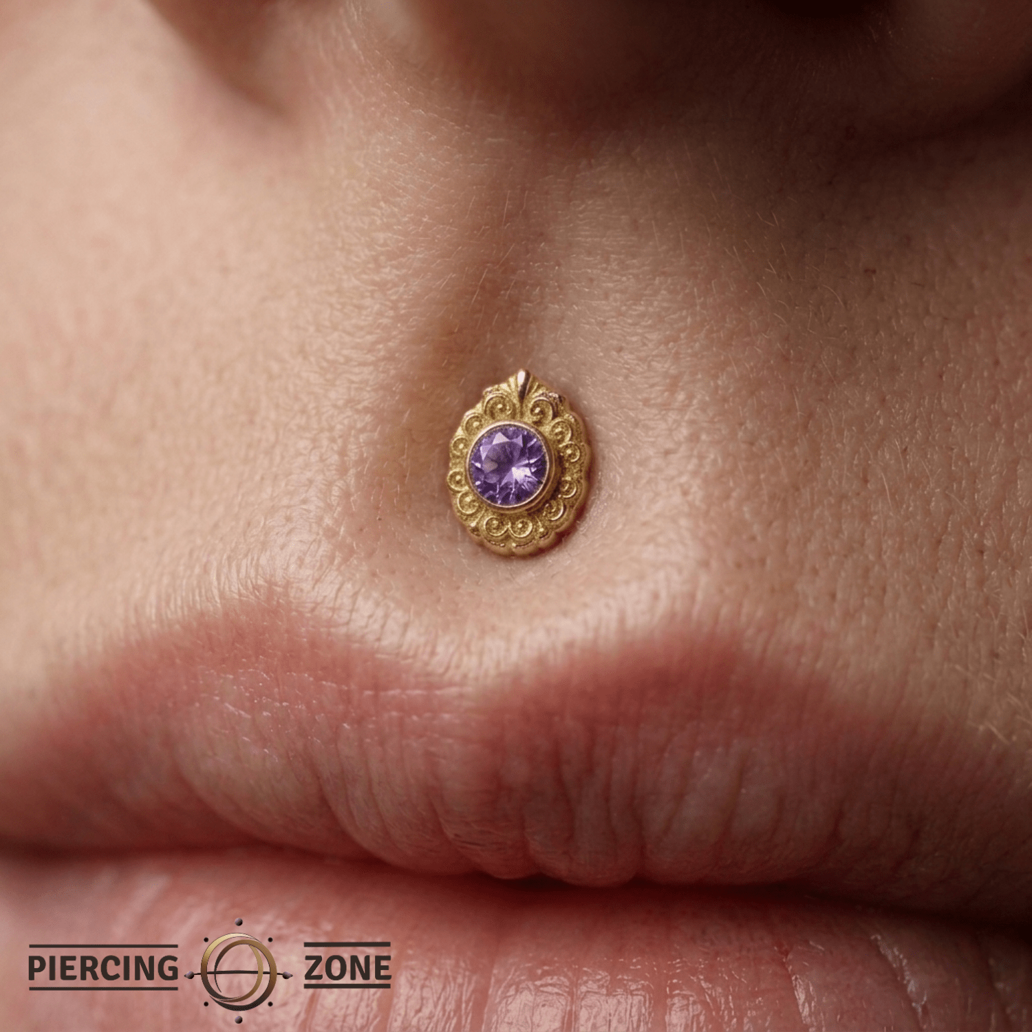 Pear Elegance - 14K Gold Threadless/Threaded - piercing - zone.com