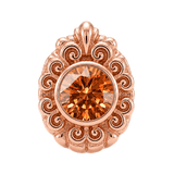 Pear Elegance - 14K Gold Threadless/Threaded - piercing-zone.com