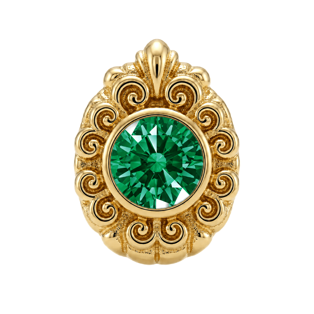 Pear Elegance - 14K Gold Threadless/Threaded - piercing-zone.com