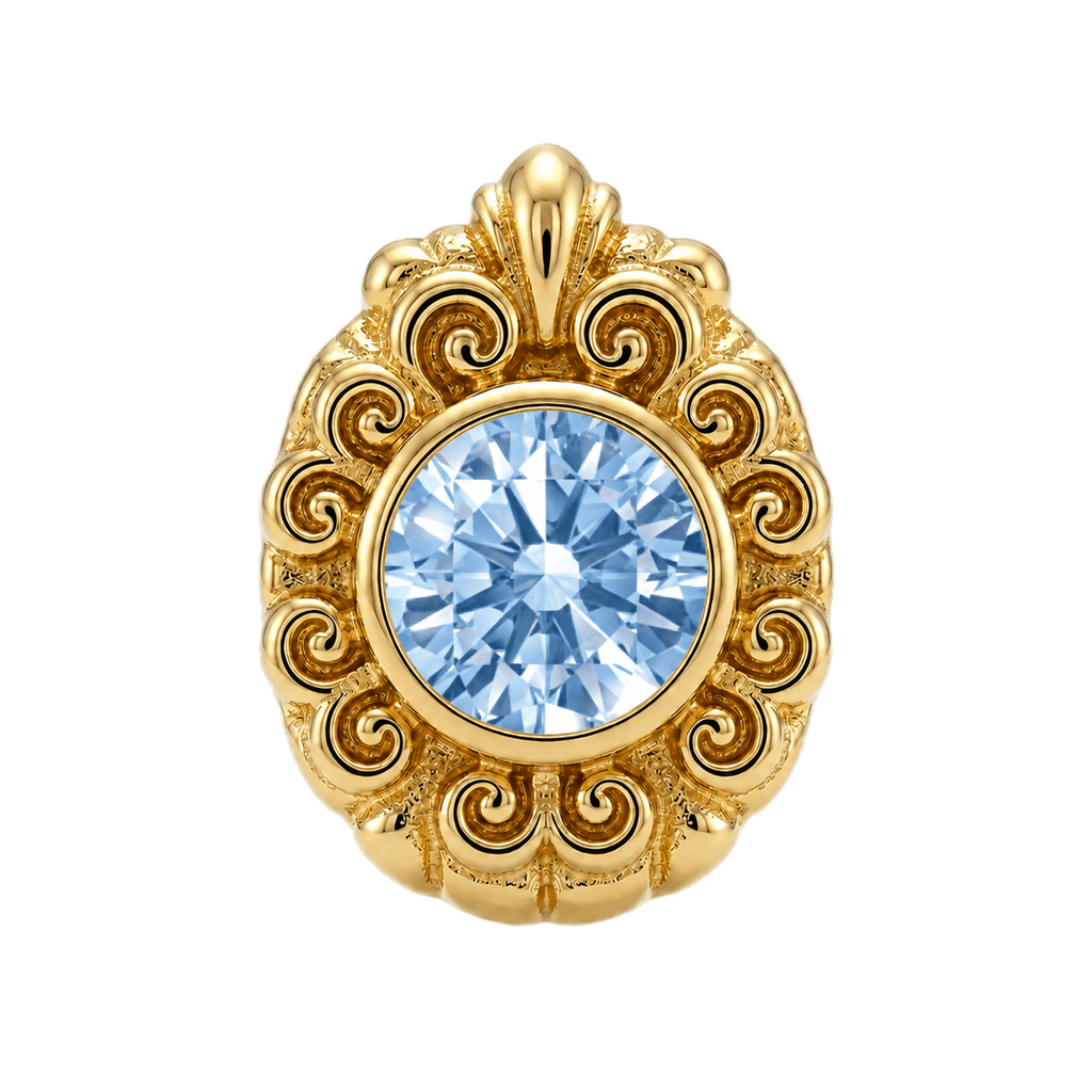 Pear Elegance - 14K Gold Threadless/Threaded - piercing-zone.com
