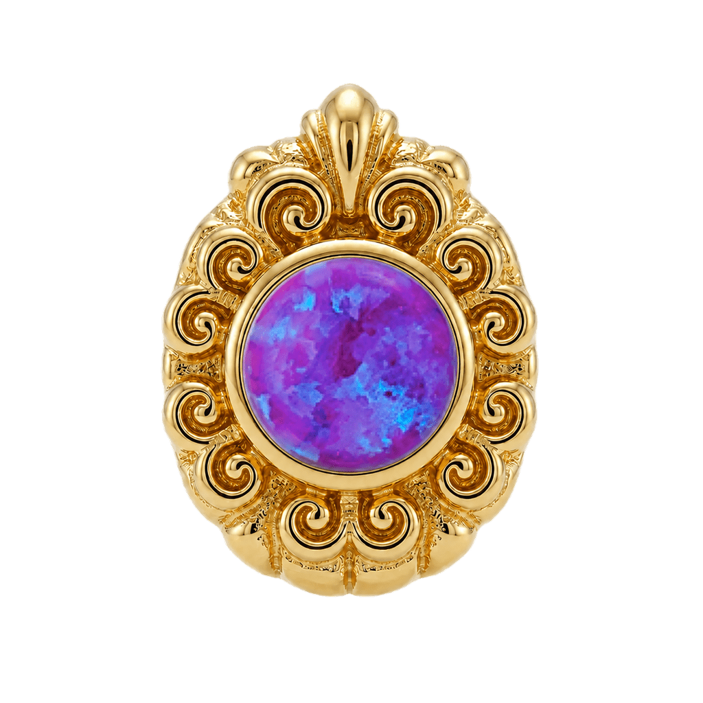 Pear Elegance - 14K Gold Threadless/Threaded - piercing-zone.com