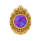 Pear Elegance - 14K Gold Threadless/Threaded - piercing-zone.com