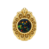 Pear Elegance - 14K Gold Threadless/Threaded - piercing-zone.com