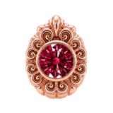 Pear Elegance - 14K Gold Threadless/Threaded - piercing-zone.com