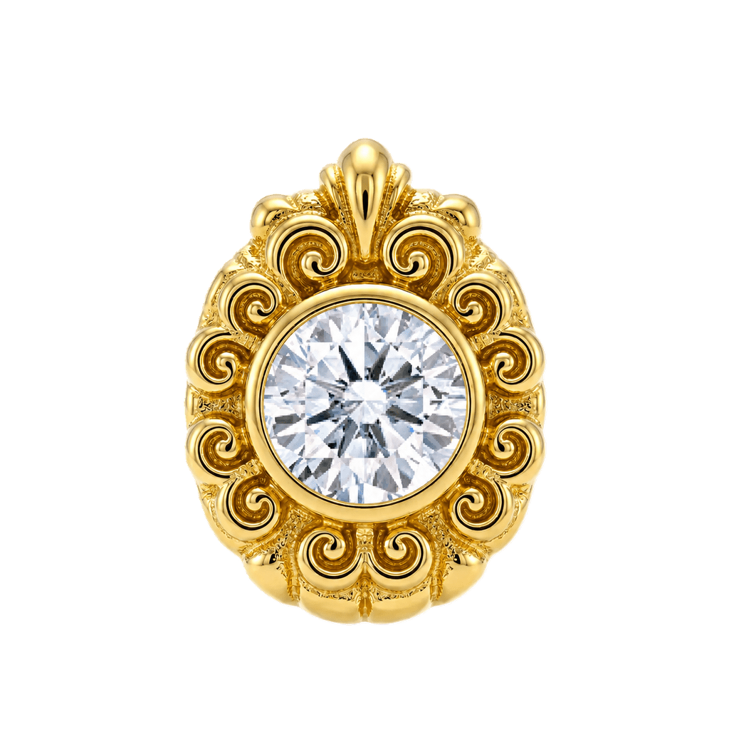 Pear Elegance - 14K Gold Threadless/Threaded - piercing-zone.com
