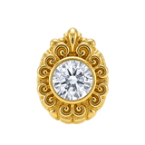 Pear Elegance - 14K Gold Threadless/Threaded - piercing-zone.com