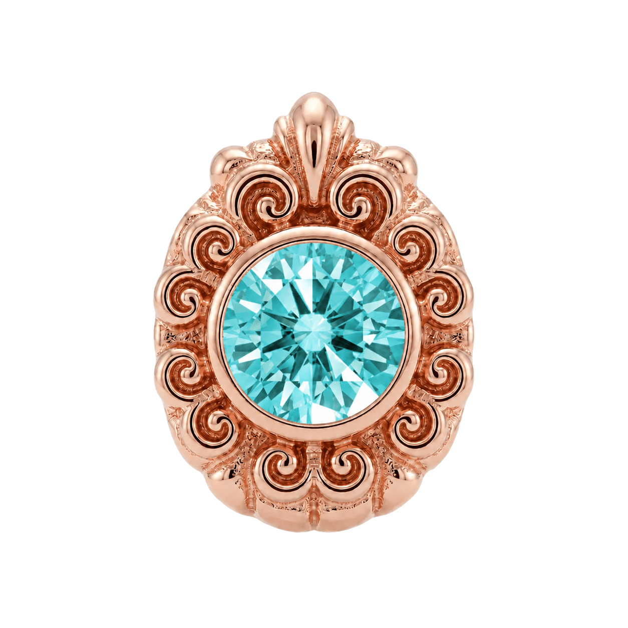 Pear Elegance - 14K Gold Threadless/Threaded - piercing-zone.com