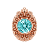 Pear Elegance - 14K Gold Threadless/Threaded - piercing-zone.com