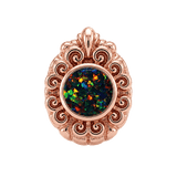 Pear Elegance - 14K Gold Threadless/Threaded - piercing-zone.com