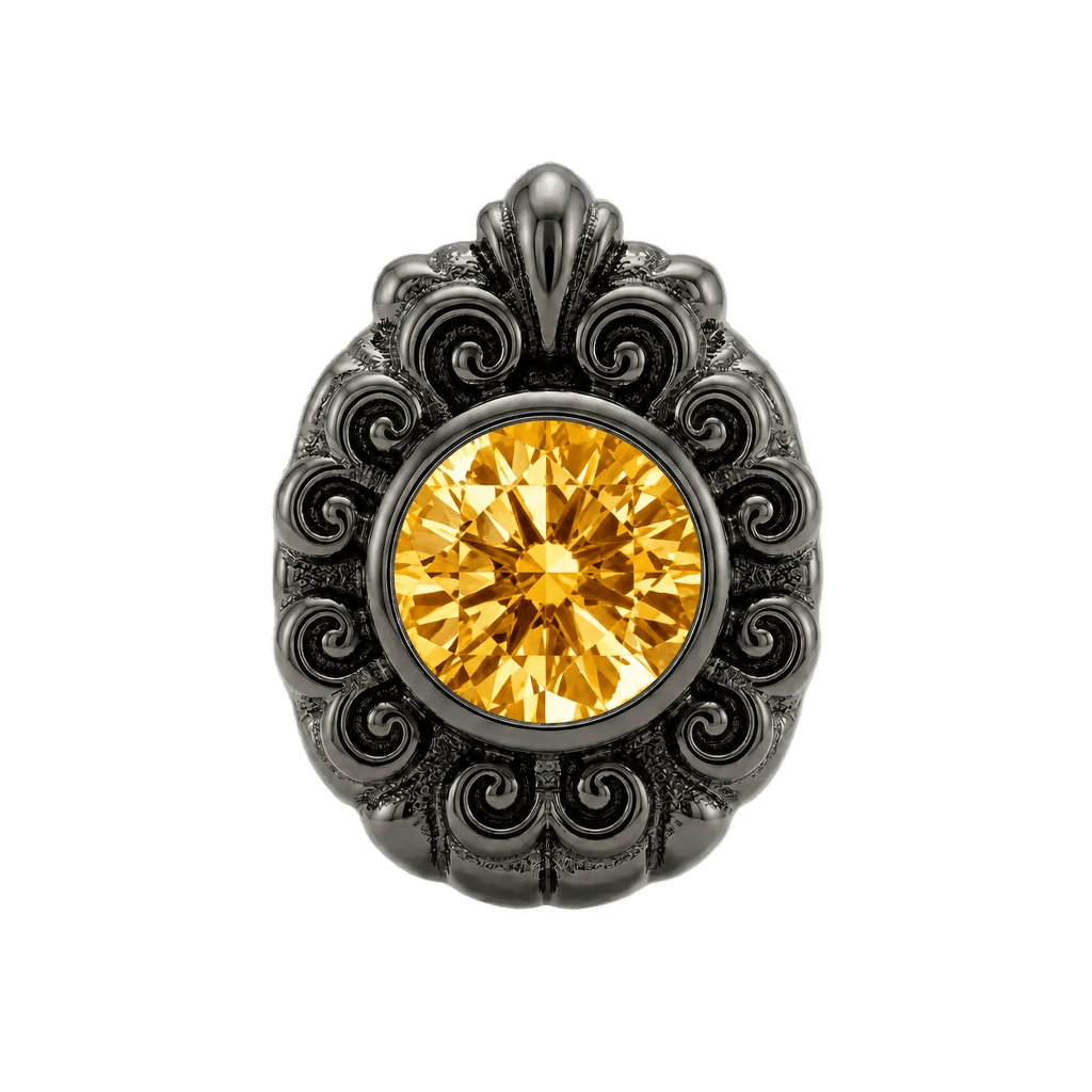 Pear Elegance - 14K Gold Threadless/Threaded - piercing-zone.com