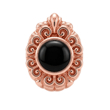 Pear Elegance - 14K Gold Threadless/Threaded - piercing-zone.com