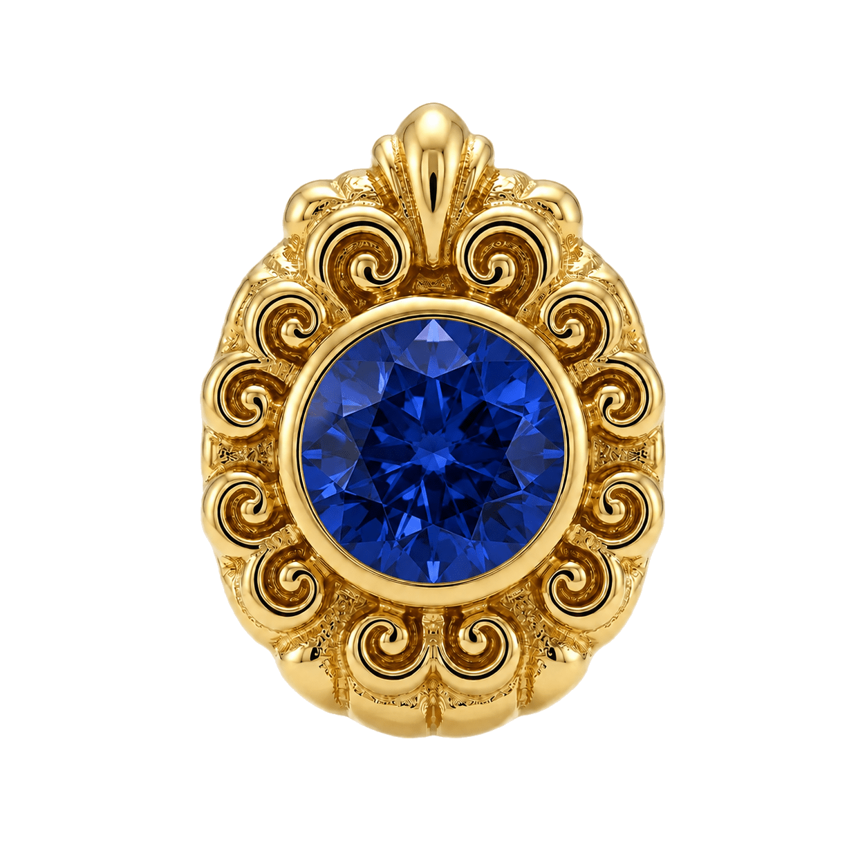 Pear Elegance - 14K Gold Threadless/Threaded - piercing-zone.com