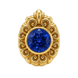 Pear Elegance - 14K Gold Threadless/Threaded - piercing-zone.com