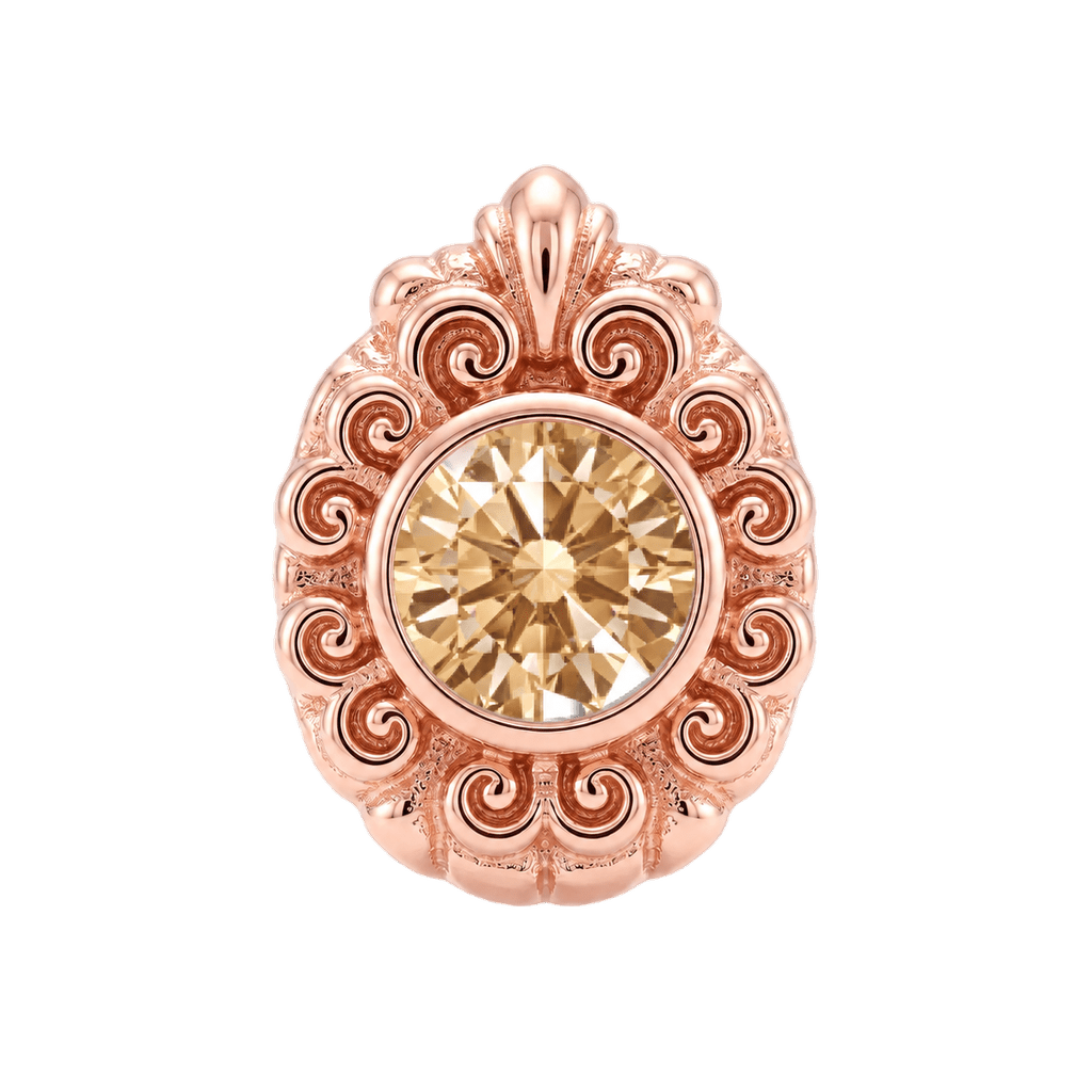 Pear Elegance - 14K Gold Threadless/Threaded - piercing-zone.com