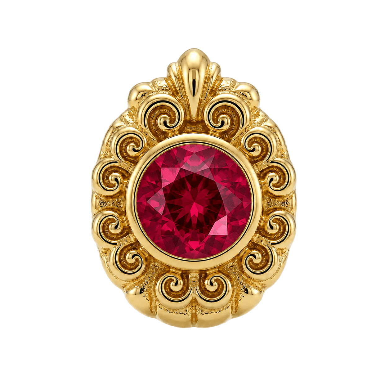 Pear Elegance - 14K Gold Threadless/Threaded - piercing-zone.com