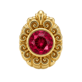 Pear Elegance - 14K Gold Threadless/Threaded - piercing-zone.com