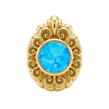 Pear Elegance - 14K Gold Threadless/Threaded - piercing-zone.com