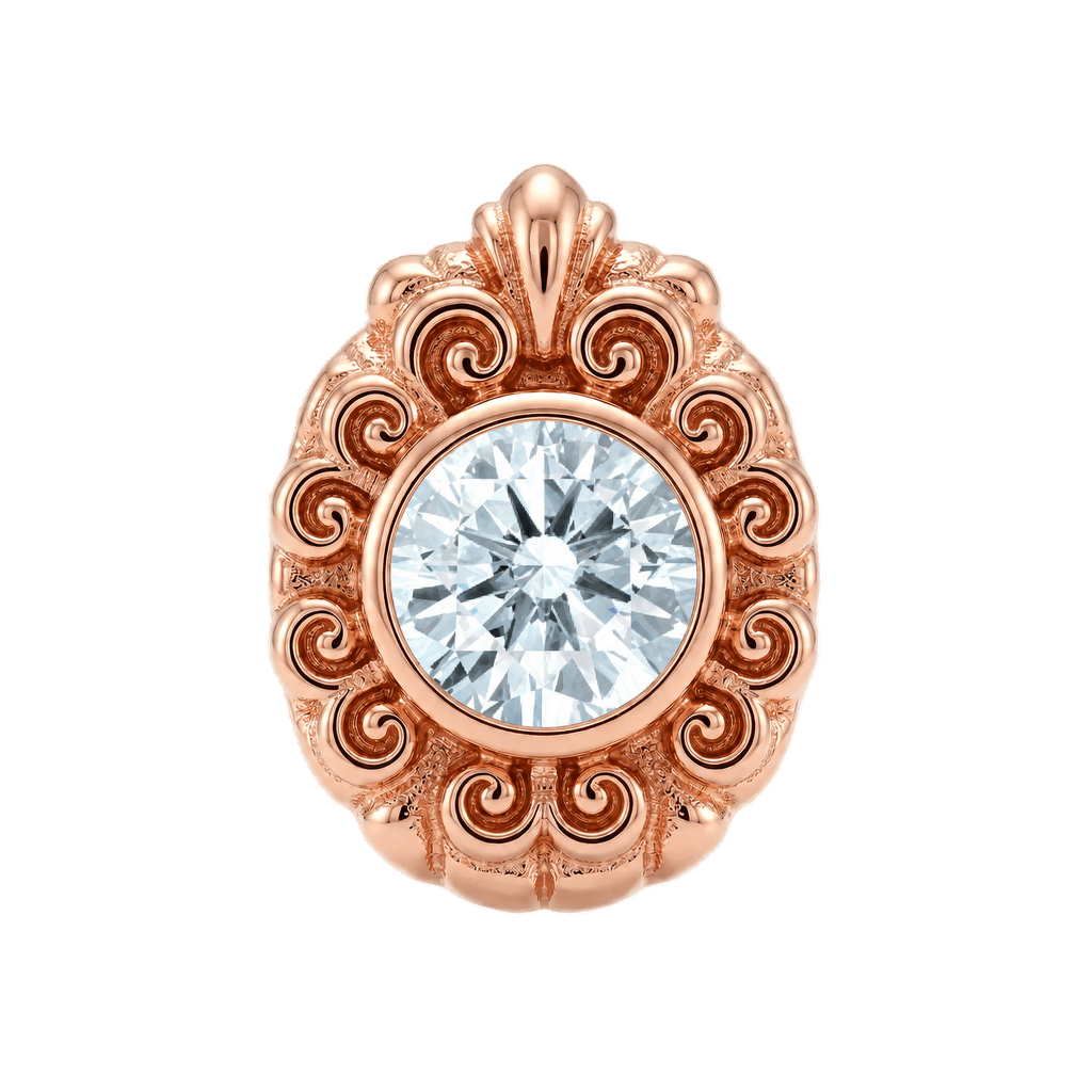 Pear Elegance - 14K Gold Threadless/Threaded - piercing-zone.com