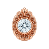 Pear Elegance - 14K Gold Threadless/Threaded - piercing-zone.com