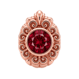 Pear Elegance - 14K Gold Threadless/Threaded - piercing-zone.com