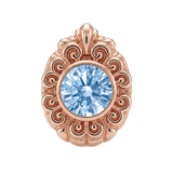 Pear Elegance - 14K Gold Threadless/Threaded - piercing-zone.com