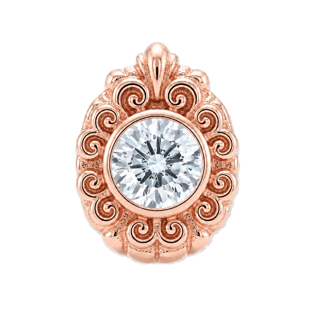Pear Elegance - 14K Gold Threadless/Threaded - piercing-zone.com