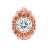 Pear Elegance - 14K Gold Threadless/Threaded - piercing-zone.com