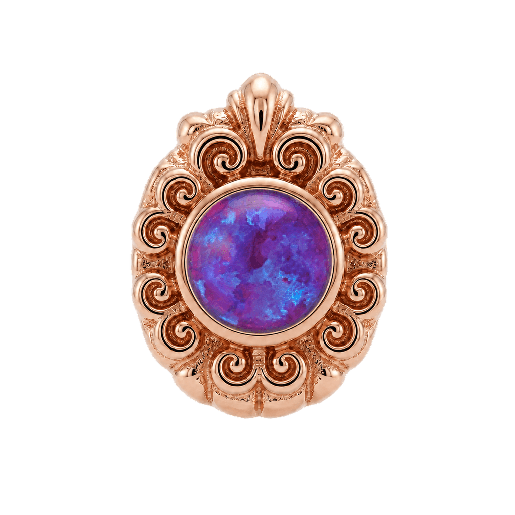 Pear Elegance - 14K Gold Threadless/Threaded - piercing-zone.com