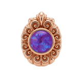 Pear Elegance - 14K Gold Threadless/Threaded - piercing-zone.com