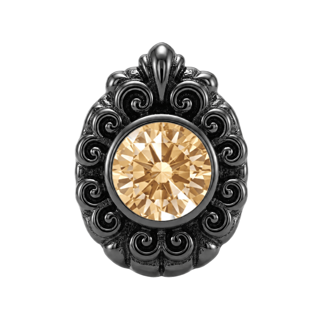 Pear Elegance - 14K Gold Threadless/Threaded - piercing-zone.com