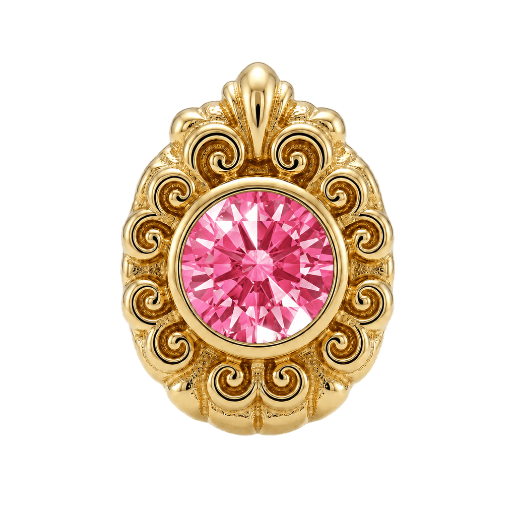 Pear Elegance - 14K Gold Threadless/Threaded - piercing-zone.com