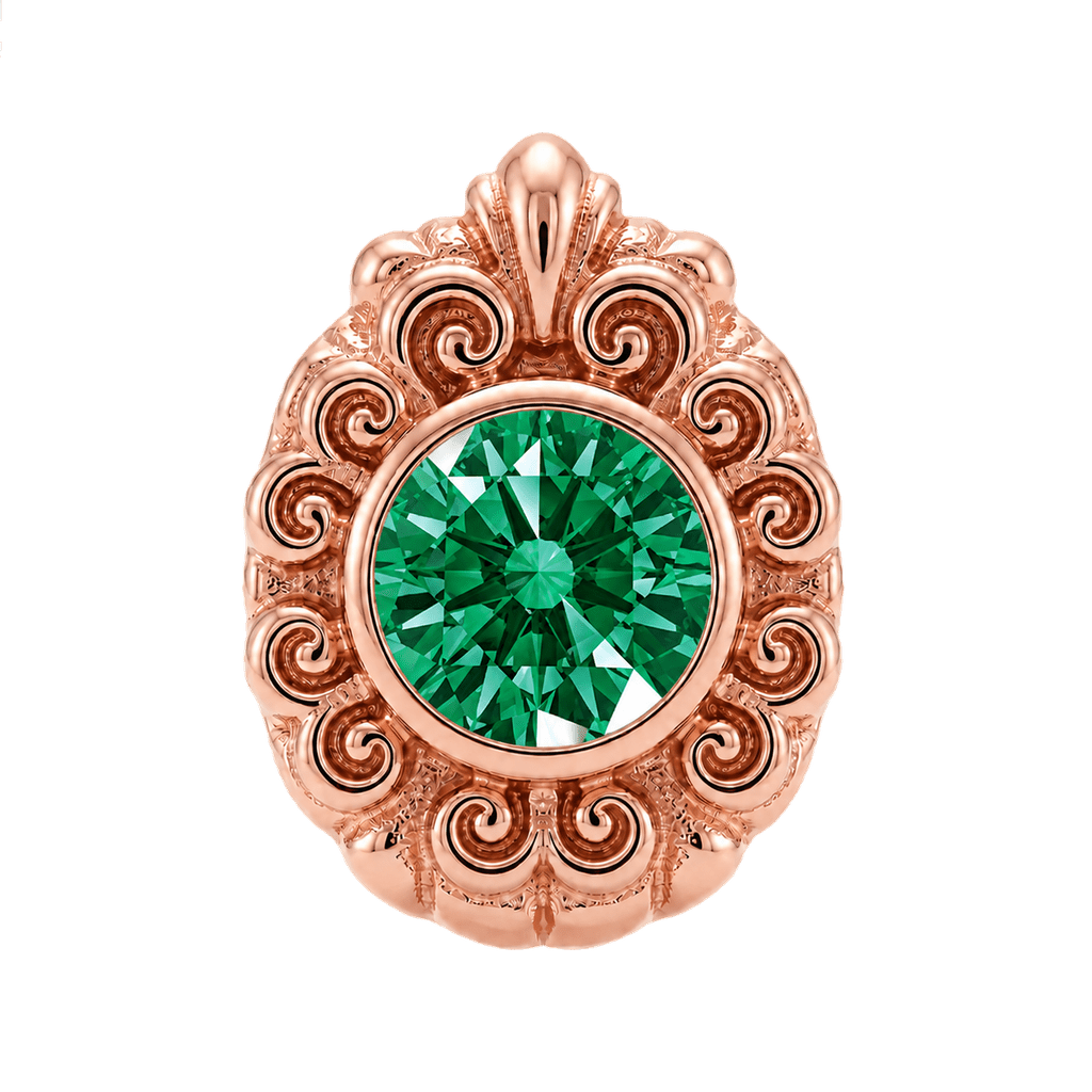 Pear Elegance - 14K Gold Threadless/Threaded - piercing-zone.com