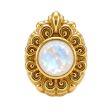Pear Elegance - 14K Gold Threadless/Threaded - piercing-zone.com